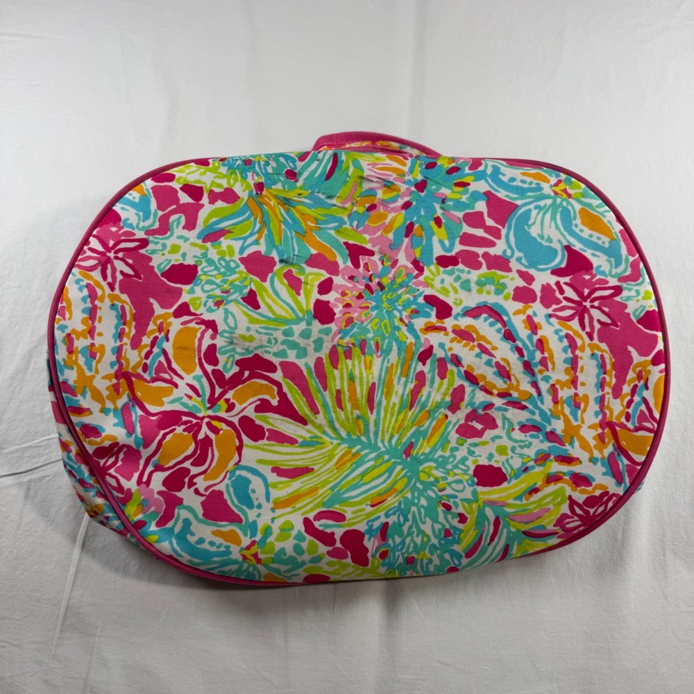 Lilly Pulitzer Multicolor Floral Print Insulated Cooler Tote Bucket Bag - Picture 12 of 12